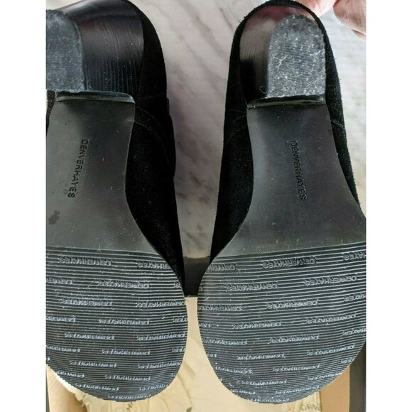 Denver Hayes Quad Comfort Women's Bootie Black Suede Leather Upper Size 10 - Picture 4 of 5